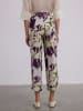 BGN Hose in Lila/ Creme