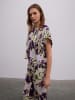BGN Bluse in Lila/ Creme