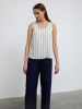 BGN Blousetop crème/zwart