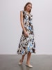 BGN Kleid in Creme/ Braun