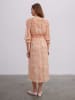 BGN Kleid in Creme/ Rosa