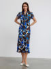 BGN Kleid in Blau/ Braun/ Creme