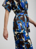 BGN Kleid in Blau/ Braun/ Creme