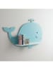 Woody Kids Wandmeubel turquoise/wit - (B) 33 x (H) 25 x (D) 10 cm