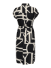 ONLY Kleid in Schwarz/ Beige