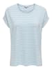 ONLY Shirt lichtblauw/wit