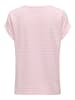 ONLY Shirt in Rosa/ Weiß