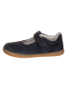 Richter Shoes Leder-Ballerinas in Dunkelblau