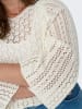ONLY Carmakoma Sweter w kolorze kremowym