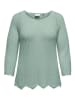 ONLY Carmakoma Sweter w kolorze miętowym