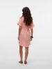 Vero Moda Blusenkleid in Rot/ Weiß
