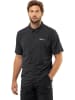 Jack Wolfskin Koszulka polo "Delgami" w kolorze czarnym