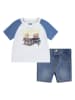 Levi's Kids 2tlg. Outfit in Weiß/ Blau/ Bunt