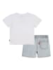 Levi's Kids 2tlg. Outfit in Weiß/ Orange/ Hellblau