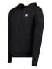 Canadian Peak Cardigan "Felinoodeak" in Schwarz