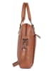 Bellicci Leder-Henkeltasche "Cameron" in Cognac - (B)40 x (H)28 x (T)7 cm