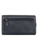 Bellicci Leder-Geldbörse "Cher" in Schwarz - (B)16 x (H)10,5 x (T)4 cm
