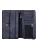Bellicci Leder-Geldbörse "Cher" in Dunkelblau - (B)16 x (H)10,5 x (T)4 cm