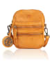 Bellicci Leder-Umhängetasche ""Charlotte" in Senf - (B)13 x (H)19 x (T)3,5 cm
