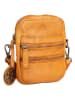 Bellicci Leder-Umhängetasche ""Charlotte" in Senf - (B)13 x (H)19 x (T)3,5 cm