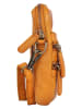 Bellicci Leder-Umhängetasche ""Charlotte" in Senf - (B)13 x (H)19 x (T)3,5 cm