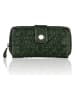 Bellicci Leren portemonnee groen - (B)18 x (H)9,5 x (D)3,5 cm