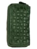 Bellicci Leren portemonnee groen - (B)18 x (H)9,5 x (D)3,5 cm