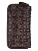 Bellicci Leder-Geldbörse in Braun - (B)18 x (H)9,5 x (T)3,5 cm