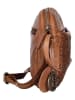 Bellicci Leren schoudertas "Eloise" cognackleurig - (B)22 x (H)17,5 x (D)4 cm