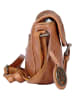 Bellicci Leren schoudertas "Eloise" cognackleurig - (B)22 x (H)17,5 x (D)4 cm