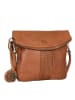 Bellicci Leren schoudertas "Evangeline" lichtbruin - (B)22 x (H)32 x (D)3,5 cm