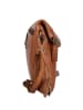 Bellicci Leder-Umhängetasche "Evangeline" in Hellbraun - (B)22 x (H)32 x (T)3,5 cm