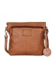 Bellicci Leder-Umhängetasche "Evangeline" in Hellbraun - (B)22 x (H)32 x (T)3,5 cm