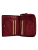 Bellicci Leder-Geldbörse "Greta" in Rot - (B)9,5 x (H)13 x (T)3 cm