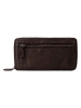 Bellicci Leder-Geldbörse "Greta" in Braun - (B)19,5 x (H)10 x (T)3 cm