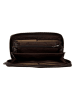 Bellicci Leder-Geldbörse "Greta" in Braun - (B)19,5 x (H)10 x (T)3 cm