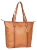 Bellicci Skórzany shopper bag "Kayden" w kolorze jasnobrązowym - 44 x 35 x 12,5 cm