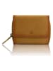 Bellicci Leren portemonnee "Kelda" geel - (B)12 x (H)10 x (D)3,5 cm