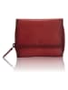 Bellicci Leder-Geldbörse "Kelda" in Rot - (B)12 x (H)10 x (T)3,5 cm