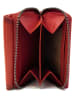 Bellicci Leder-Geldbörse "Kelda" in Rot - (B)12 x (H)10 x (T)3,5 cm