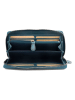 Bellicci Leder-Geldbörse "Kenzie" in Dunkelblau - (B)20 x (H)10,5 x (T)2,5 cm