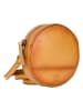 Bellicci Leren schoudertas "Koko" geel - (B)18 x (H)18 x (D)5 cm