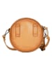 Bellicci Leren schoudertas "Koko" geel - (B)18 x (H)18 x (D)5 cm