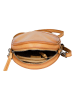 Bellicci Leren schoudertas "Koko" geel - (B)18 x (H)18 x (D)5 cm