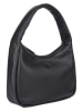 Bellicci Leder-Schultertasche "Kimbry" in Schwarz - (B)27 x (H)22 x (T)8 cm
