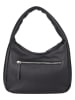 Bellicci Leren schoudertas "Kimbry" zwart - (B)27 x (H)22 x (D)8 cm