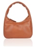 Bellicci Leder-Schultertasche "Kimbry" in Hellbraun - (B)27 x (H)22 x (T)8 cm
