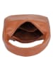 Bellicci Leren schoudertas "Kimbry" lichtbruin - (B)27 x (H)22 x (D)8 cm