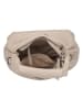 Bellicci Leder-Henkeltasche "Kimm" in Beige - (B)27 x (H)16 x (T)17 cm