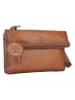 Bellicci Leren schoudertas "Kline" cognackleurig - (B)24 x (H)15 x (D)4 cm
